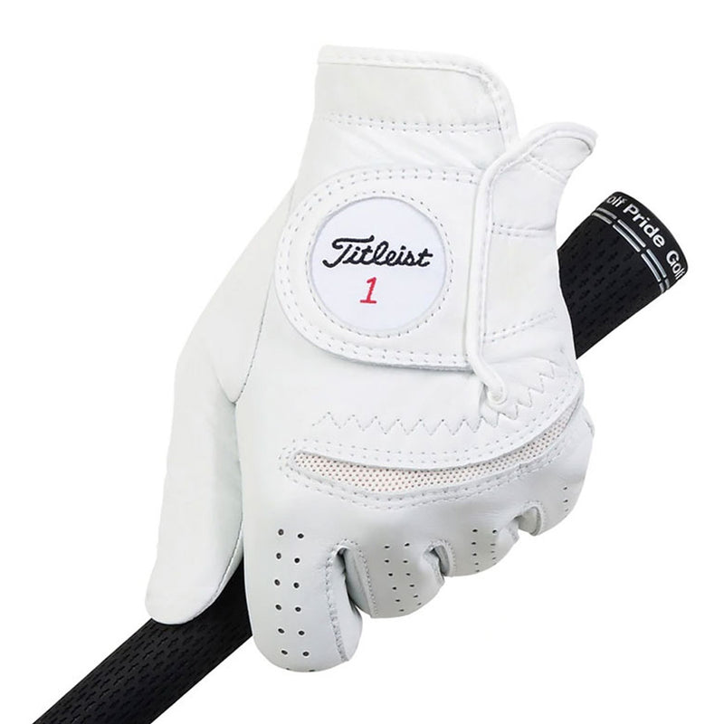 Titleist Permasoft Cabretta Leather Golf Glove - White