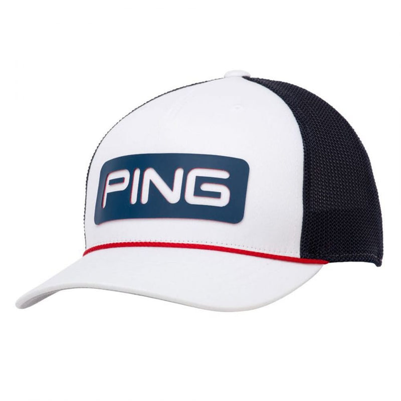 Ping Ranger Cap Ping American Trucker Cap - White/Navy/Red