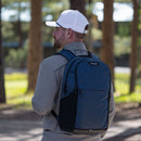 Ping Backpack - Navy Herringbone