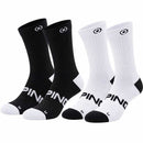 Ping Sensorcool Crew Socks (2 Pairs) - Black/White