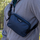 Ping Valuables Pouch - Navy Herringbone