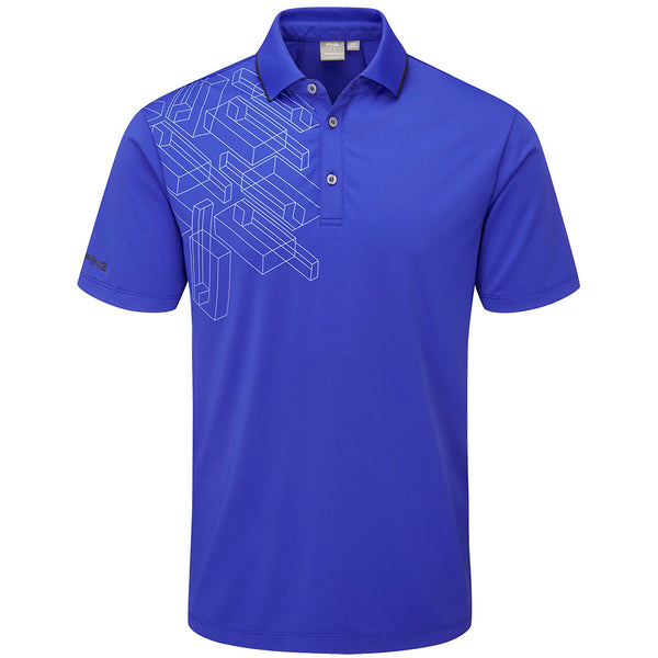 Ping 1-A Putter Polo Shirt - Blue Surf