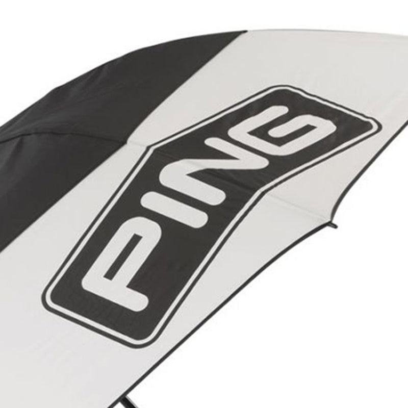Ping 68" Tour Double Canopy Umbrella - Black/White