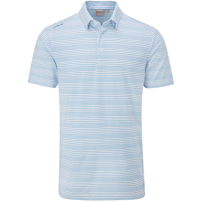 Ping Alexander SensorCool Polo Shirt  - White/Infinity Blue