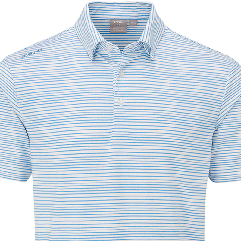 Ping Alexander SensorCool Polo Shirt  - White/Infinity Blue