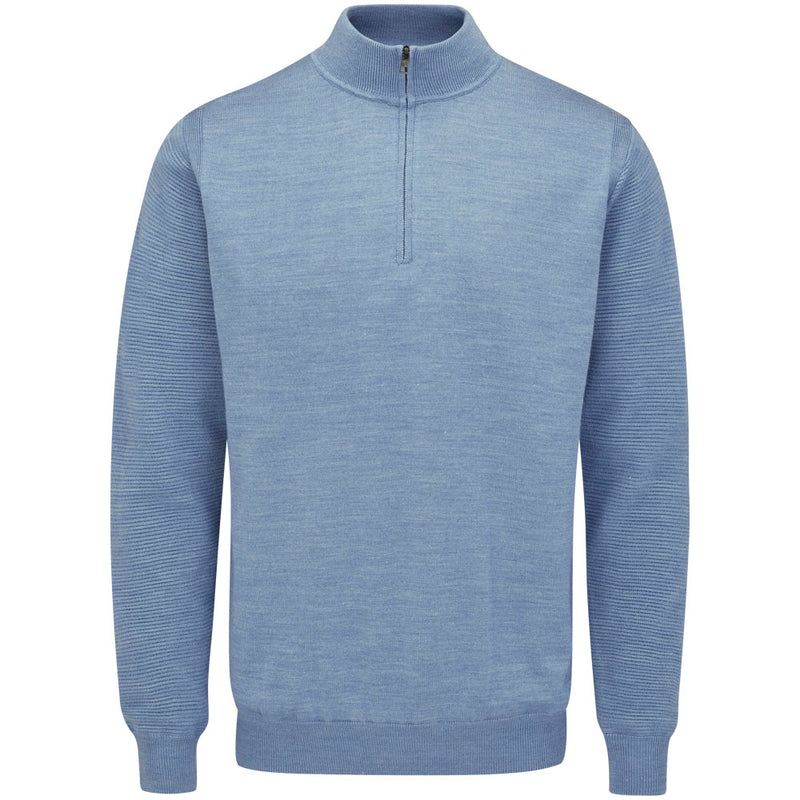 Ping Croy 1 4 Zip Pullover Stone Blue Marl