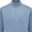 Ping Croy 1/4 Zip Pullover - Stone Blue Marl