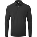 Ping Elemental Long Sleeved Polo Shirt - Black