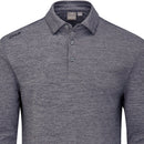 Ping Emmett Long Sleeve Polo Shirt - Charcoal Marl