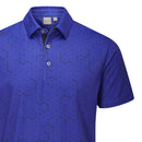 Ping Geo Polo Shirt - Blue Surf/Navy