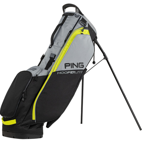 Ping Hoofer Lite Stand Bag - Black/Iron/Neon Yellow