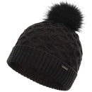 Ping Ladies Classic Knit Beanie Hat - Black