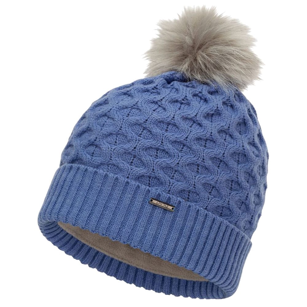 Ping Ladies Classic Knit Beanie Hat - Blue