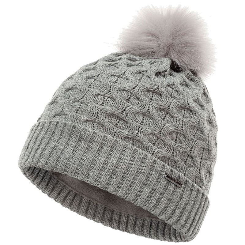 Ping Ladies Classic Knit Beanie Hat - Grey