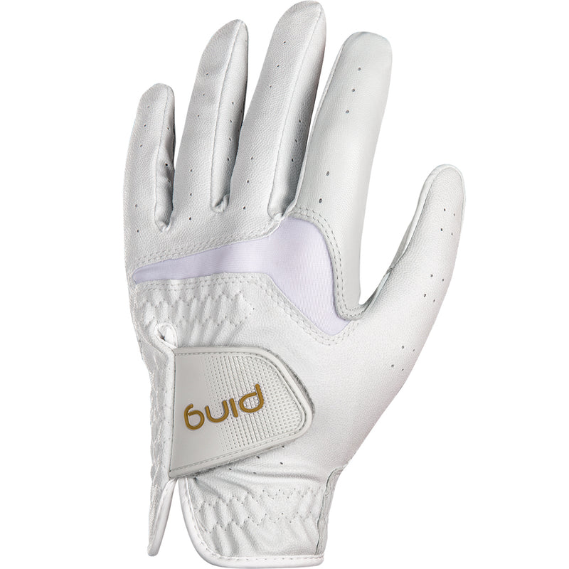 Ping Ladies Sport 223 Golf Glove - White/Gold