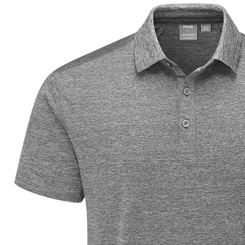 Ping Lindum Polo Shirt - Charcoal Marl
