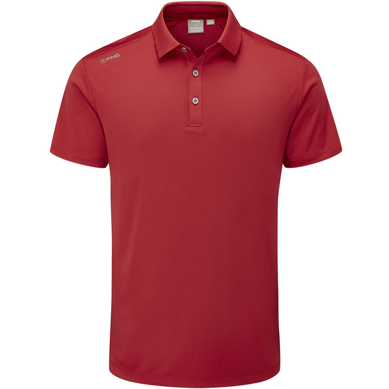 Ping Lindum Golf Polo Shirt - Rich Red