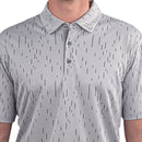 Ping Linear Jacquard Polo Shirt - Silver
