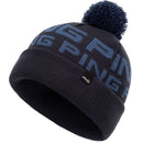 Ping Logo Bobble Beanie - Navy/Blue