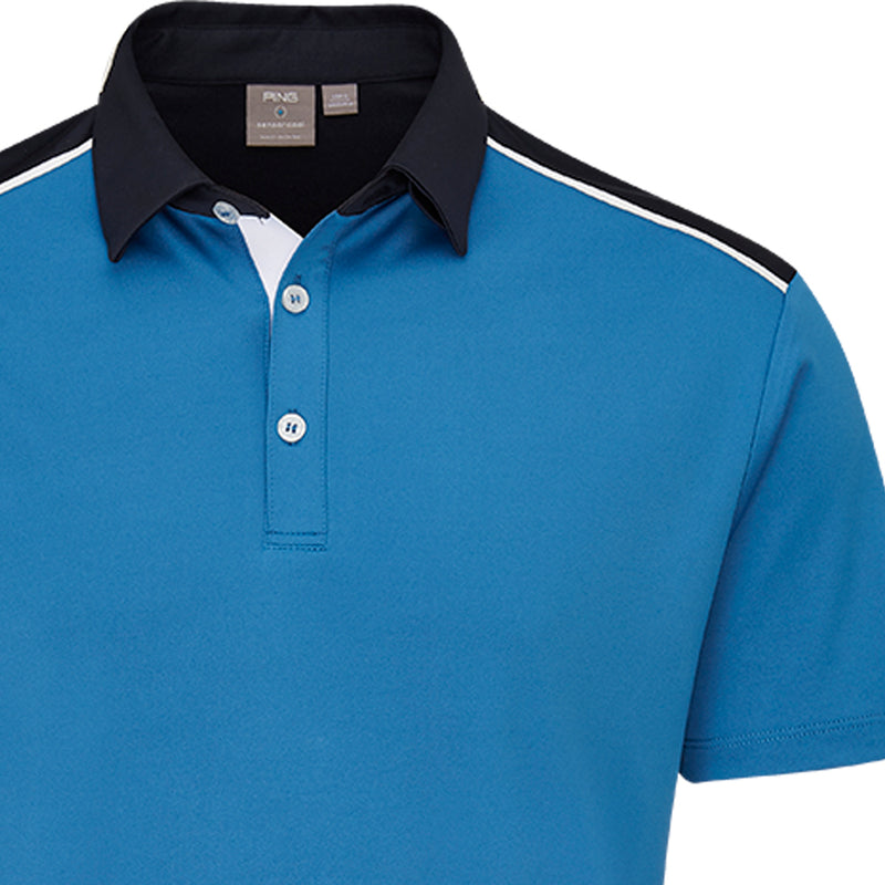 Ping Mack SensorCool Polo Shirt - Danube/Navy
