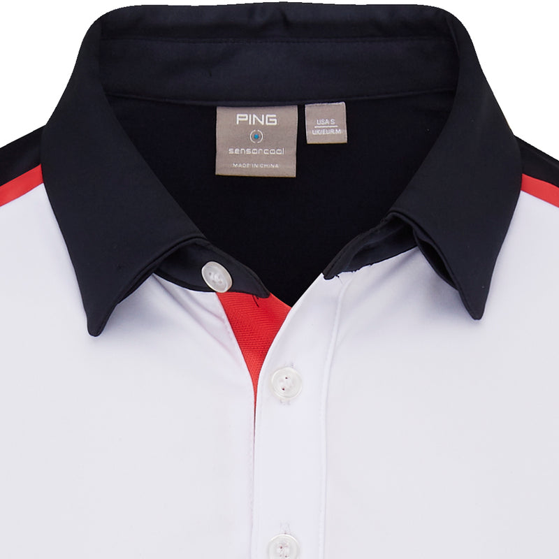 Ping Mack SensorCool Polo Shirt - White/Navy