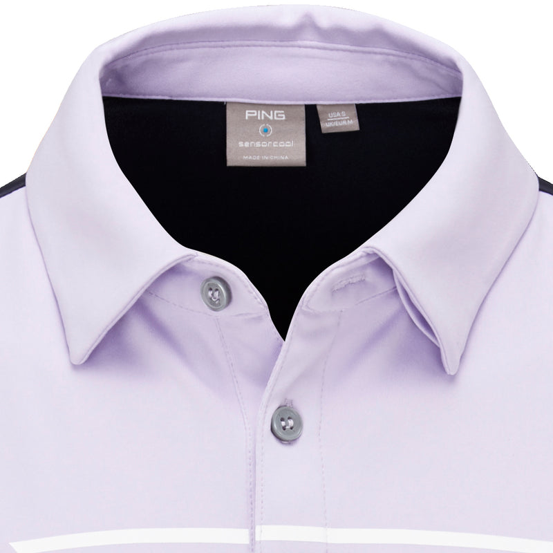 Ping Morten SensorCool Polo Shirt - Cool Lilac/Navy