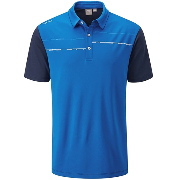 Ping Newton Polo Shirt - Snorkel Blue/Oxford Blue