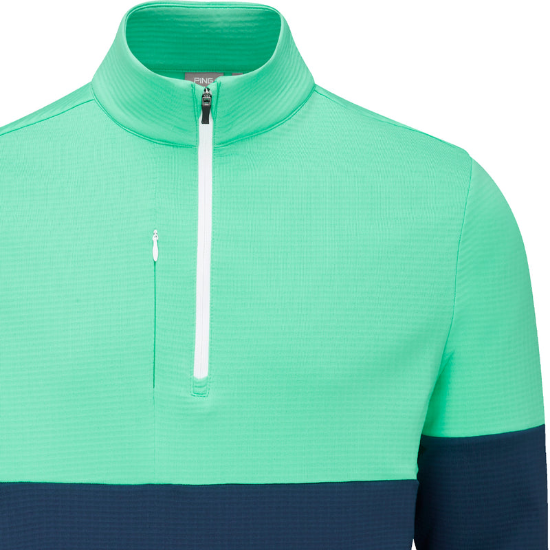 Ping Nexus 1/4 Zip SensorWarm Pullover - Oxford Blue/Aquarius