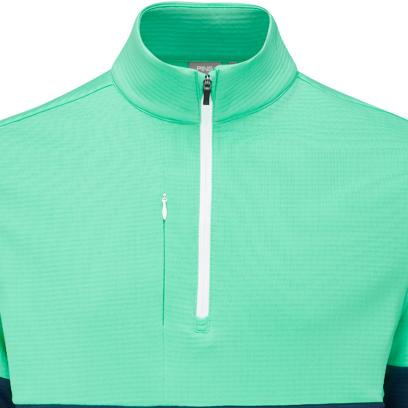Ping Nexus 1/4 Zip SensorWarm Pullover - Oxford Blue/Aquarius