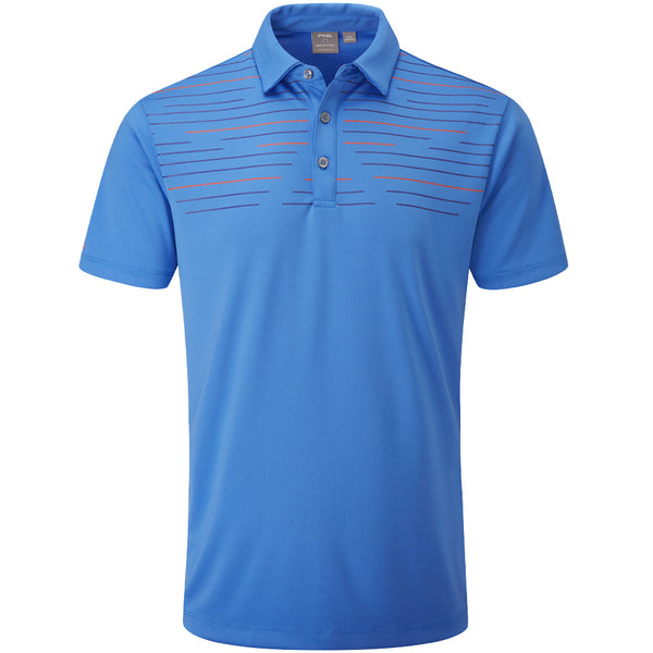 Ping Portman Polo Shirt - French Blue/North Sea