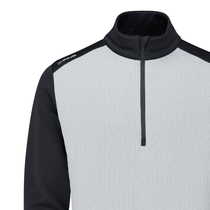 Ping Tobi 1/4 Zip Midlayer - Pearl Grey/Asphalt