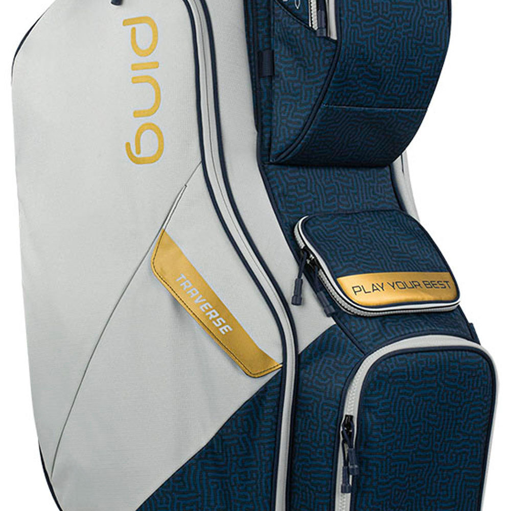 Ping Traverse Golf Cart Bag - Blue Coral Ping Traverse Golf Cart Bag - Blue Coral