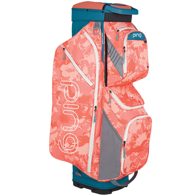 Ping Traverse Cart Bag - Storm/Coral Bloom