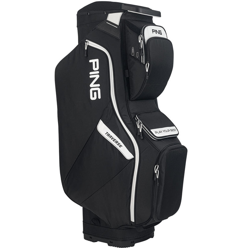 Ping Traverse Cart Bag - Black/White