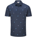 Ping Two Tone SensorCool Polo Shirt - Navy/Poppy