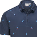 Ping Two Tone SensorCool Polo Shirt - Navy/Poppy