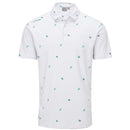 Ping Two Tone SensorCool Polo Shirt - White/Aquarius
