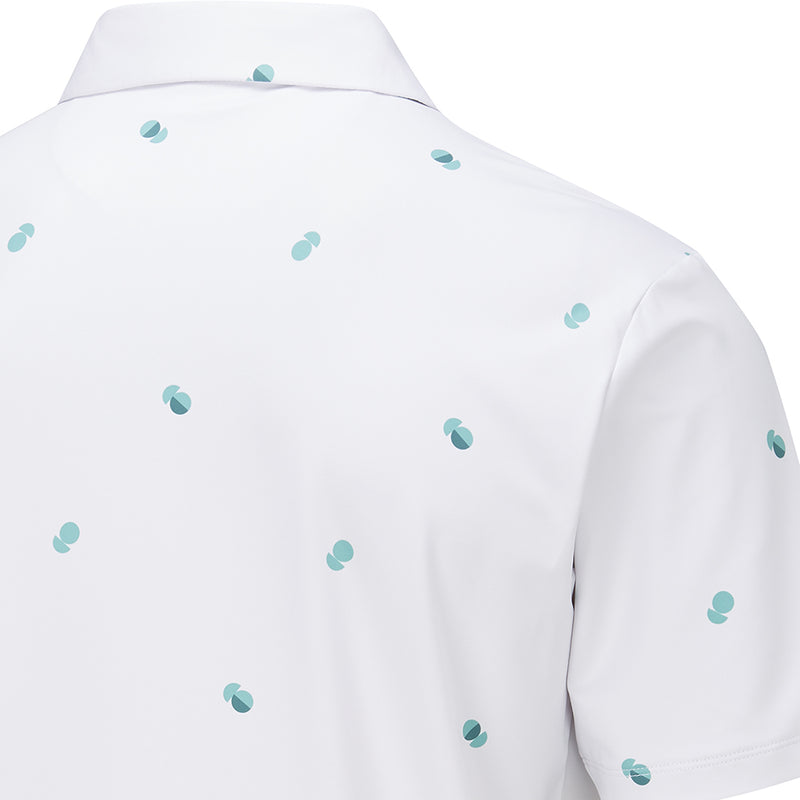 Ping Two Tone SensorCool Polo Shirt - White/Aquarius