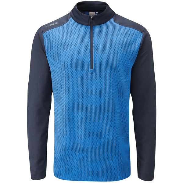 Ping Vertical 1/2 Zip Sweater - Snorkel Blue/Navy