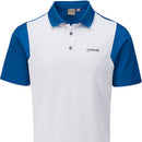 Ping Vista Polo Shirt - White/Snorkle Blue