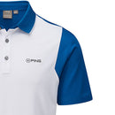Ping Vista Polo Shirt - White/Snorkle Blue