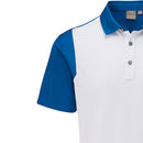Ping Vista Polo Shirt - White/Snorkle Blue
