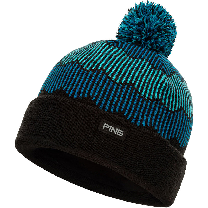 Ping Ziggy Bobble Beanie - Black/Blue