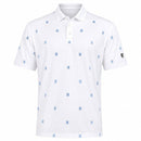 Nike Dri-Fit Par 5 Icon Stack Polo Shirt - White/Work Blue