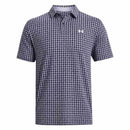 Under Armour T2G Printed Polo Shirt - Midnight Navy/Enamel Blue/White