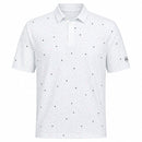 Under Armour ArmourDry Printed Polo Shirt - White/Enamel Blue/Midnight Navy