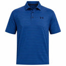 Under Armour Playoff 3.0 Stripe Polo Shirt - Midnight Navy/Aegean Blue/White