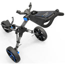 PowaKaddy Micra 3-Wheel Push Trolley - Gunmetal/Blue