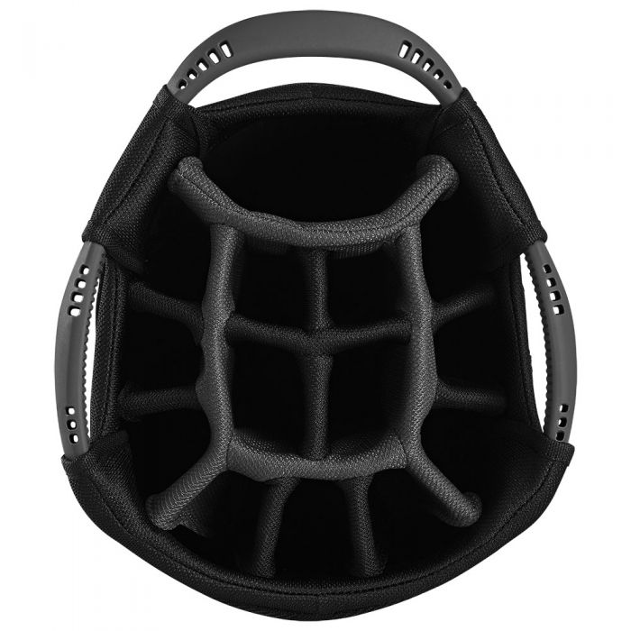 PowaKaddy Premium Edition Golf Cart Bag - Black/Gun Metal/Red