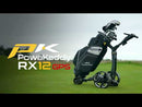 PowaKaddy RX12 GPS Remote Control Electric Trolley - Black - 2025